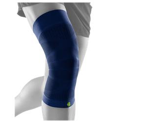 Bauerfeind Sports Compression Knee Support - Navy for Enhanced Running Performance
