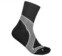 Bauerfeind Performance Mid Cut Running Socks Women - Black, White, Size 4.5-6