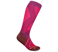 Bauerfeind Sports - Women's Ski Performance Compression Socks - Compression socks size 35-37 - M: 36-41 cm, pink
