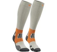 BAUERFEIND Trail Run Compression Socks, Gravel Chalk, 42-45