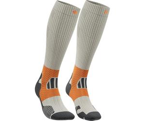BAUERFEIND Trail Run Compression Socks, Gravel Chalk, 42-45