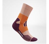 Bauerfeind Trail Run Mid Cut Orange Compression Socks for Running and Trail Running, Enhanced Support & Recovery