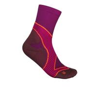 Bauerfeind Women's Pink Mid Cut Run Performance Compression Socks for Enhanced Comfort