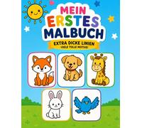 Bauernhof Ausmalbuch für Kleinkinder: Einfaches Malbuch mit dicken Linien (Mein erstes Malbuch für Kinder)