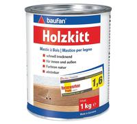 Baufan Holzkitt 1 KG Natural Colours, Ready for Use, Pasty, Indoor and Outdoor