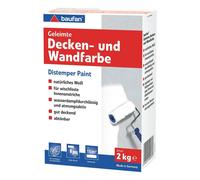 Baufan Limed Ceiling And Wall Colors 2 KG White For Plaster Lime And Zementputz