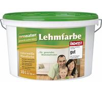 Baufan proNatur Lehmfarbe Natural White 10 L Mat Indoor Color Breathable Wall