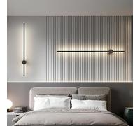 BAUFAS Black Bathroom Light Fixtures 350° Rotatable Gold Vanity Lights for Bathroom LED Modern Wall Sconce Brushed Bathroom Sconce Over Mirror (Color : Cool White, Size : 2pcs Black 30cm)