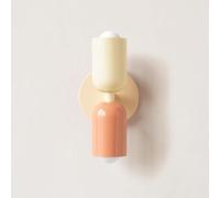 BAUFAS E26 Nordic Double Head Bedroom Bedside Wall Lamp Modern Simple Color Living Room Background Wall Aisle Entrance Wall Lamp (Color : Warm Light, Size : N)