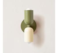 BAUFAS E26 Nordic Double Head Bedroom Bedside Wall Lamp Modern Simple Color Living Room Background Wall Aisle Entrance Wall Lamp (Color : Cold Light, Size : K)