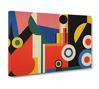 Bauhaus Abstract Art Vol.1 Canvas Print | Gallery Wrapped 30mm Frame Wall Art | 30x20 inches | Ready to Hang | Abstract Picture | Living Room Bedroom Lounge Office