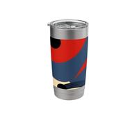 Bauhaus Abstract Geometric Modern Minimal Art Design Stainless Steel Insulated Tumbler
