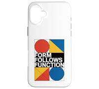 Bauhaus Architecture Form Follows Function Geometric Case for iPhone 16 Plus