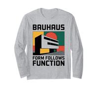 Bauhaus Architecture Form Follows Function Geometric Long Sleeve T-Shirt