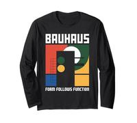 Bauhaus Architecture Form Follows Function Geometric Long Sleeve T-Shirt