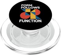 Bauhaus Architecture Form Follows Function Geometric PopSockets PopGrip for MagSafe