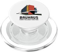 Bauhaus Architecture Form Follows Function Geometric PopSockets PopGrip for MagSafe