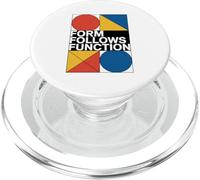 Bauhaus Architecture Form Follows Function Geometric PopSockets PopGrip for MagSafe
