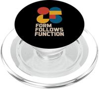 Bauhaus Architecture Form Follows Function Geometric PopSockets PopGrip for MagSafe