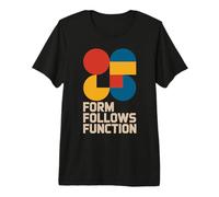 Bauhaus Architecture Form Follows Function Geometric Premium T-Shirt