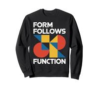 Bauhaus Architecture Form Follows Function Geometric Sweatshirt
