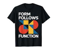 Bauhaus Architecture Form Follows Function Geometric T-Shirt
