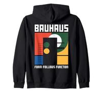 Bauhaus Architecture Form Follows Function Geometric Zip Hoodie