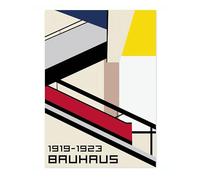 Bauhaus Architecture Poster, Bauhaus Mid-Century Modern Print, Retro Abstract Wall Art, 50x70cm (Print Only) - 50x70cm