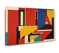 Bauhaus Art Vol.1 Canvas Print | Gallery Wrapped 30mm Frame Wall Art | 30x20 inches | Ready to Hang | Abstract Picture | Living Room Bedroom Lounge Office