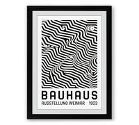 Bauhaus Ausstellung Weimar Geometric Framed Wall Art Print A2 (59.4×42cm) Black, Wall Decor for Living Room, Bedroom, Office & Home, Ready to Hang, Art Gift