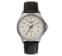 Bauhaus Aviation Men's Watch with Leather Strap Titanium Automatic 10 ATM Sapphire Glass Date 2864-5