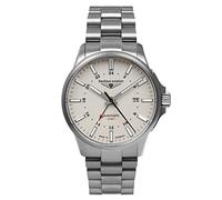 Bauhaus Aviation Titanium Automatic GMT (42mm) Beige Luminous Dial/Titanium Bracelet 2868M5