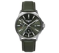 Bauhaus Aviation Titanium Automatic Power-Reserve (42mm) Dark Green Dial/Green Leather Strap 28604