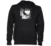 Bauhaus - Bat Wings - Bela Lugosis Dead Black Hooded Sweatshirt Jersey Unisex Men Women Black Unisex Hoodie, Black, XL