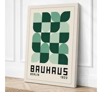 Bauhaus Berlin Grid Geometric Canvas Wall Art Print 30x20 Inch