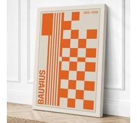 Bauhaus Composition Geometric Canvas Wall Art Print 36x24 Inch