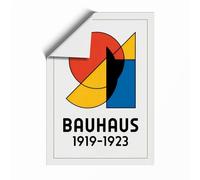 Bauhaus Constructivist Geometric Unframed Wall Art Print A2 (59.4×42cm), Wall Decor for Living Room, Bedroom, Office & Home, Art Gift