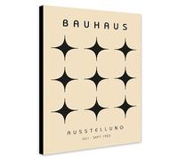 Bauhaus Crosses Wall Art - Wrapped Framed Canvas Wall Art (A1 [32 x 24 inch / 81 x 61 cm])