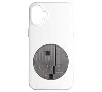 Bauhaus Dessau Commemorative Coin - German Architecture Case for iPhone 16 Plus