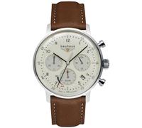 Bauhaus dessau Mens Analogue Solar Watch with Leather Bracelet 2086-5