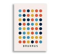 Bauhaus Dot Matrix Multicoloured Circles - Abstract Wall Art Print - Modern Contemporary Home Décor Wall Filler - Unframed Photo Poster (30cm x 40cm)