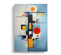Bauhaus Expressionism Art Canvas Print | Gallery Wrapped 30mm Frame Wall Art | 30x20 inches | Ready to Hang | Modern Picture | Living Room Bedroom Lounge Office