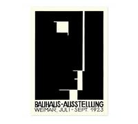 Bauhaus Face Poster, Bauhaus Print, Framed Abstract Art, Mid-Century Wall Art, Modern Home Decor, Gift Idea, Archival Matte, A5 (Print Only) - 21x14.8cm