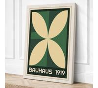 Bauhaus Form Geometric Canvas Wall Art Print 18x12 Inch