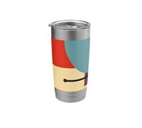 Bauhaus Geometric Abstract Minimal Modern Art Design Stainless Steel Insulated Tumbler