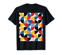 Bauhaus Geometric Pattern Minimalist Retro Abstract Design T-Shirt