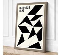 Bauhaus Geometry Geometric Canvas Wall Art Print 36x24 Inch (91 x 61 cm)