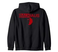 Bauhaus Halved Emblem Zip Hoodie