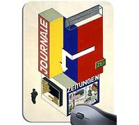 Bauhaus Journale Kiosk Stand 1924 Poster Mouse Mat. Vintage German Design Mouse Pad