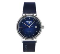 Bauhaus Leather Strap Dark Blue Dial Automatic 21523 Men's Watch